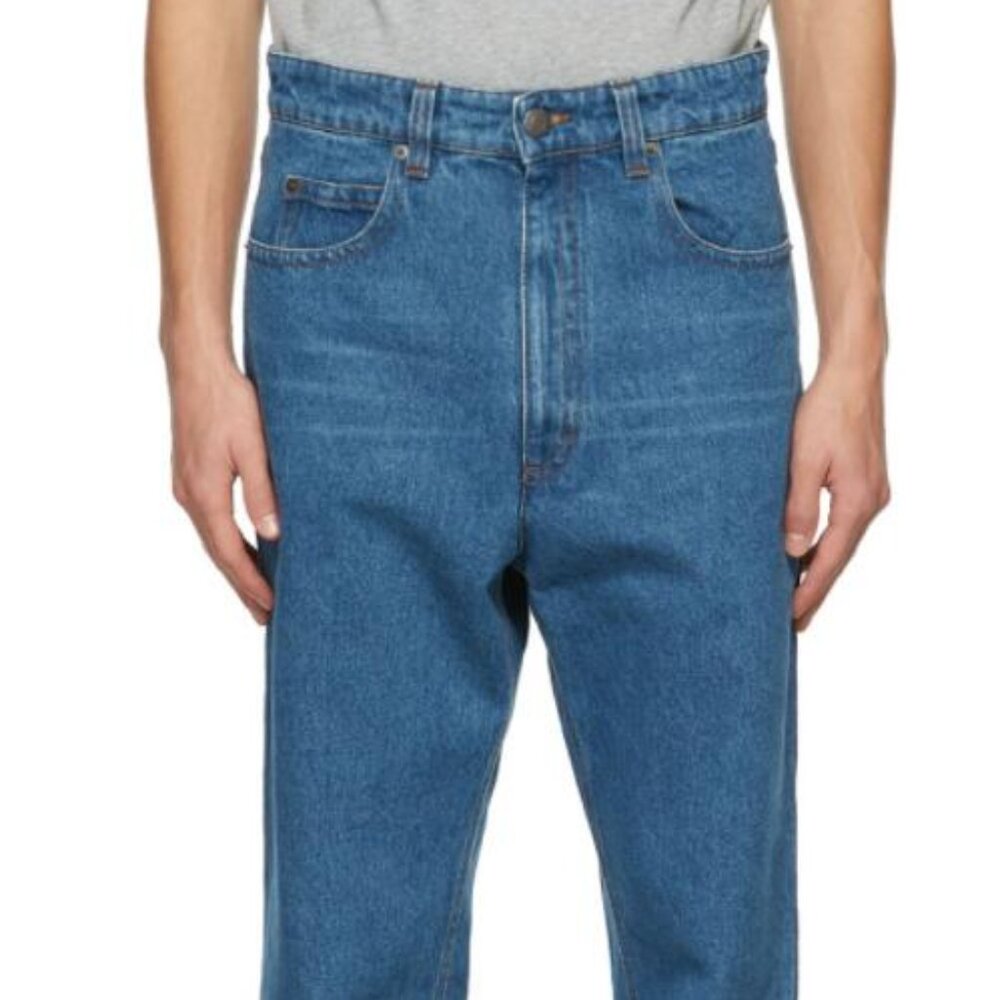BNWT AW21 AMI BLUE MID-WASHED JEANS 34